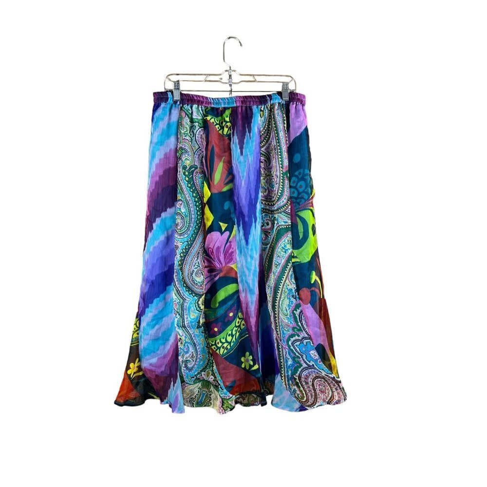 NYPL Collection Women's Long Sheer Lightweight Skirt